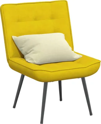 Immagine prodotto di Poltrona Relax 64x74x84 cm Gialla in Velluto