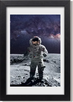 Produktbild von Bild 20x30 MDF-Rahmen, Wandkunst Astronaut