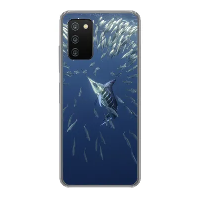 Produktbild von MuchoWow® Handyhülle Schutzhülle Hülle für Samsung Galaxy A03s Wasser - Sardinen - Tiere Silikon Softcase Handy Hülle - Schutz