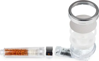 Obrázek produktu pro EASYmaxx 05206, Sprchová hlavice do ruky, Stříbrná, Průhledná, ABS (akrylonitril-butadien-styren), Nerezová ocel, Strop, Krabice, 220 g