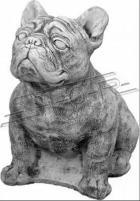 Immagine prodotto di Decorazione da giardino Cane Terrazza Figure di pietra Figura Decorazione Statua Scultura S103081