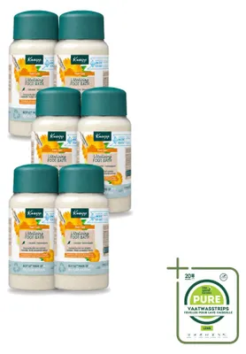 Productafbeelding van 6 x Kneipp Vitaliserende voetbadkristallen - Citrusgeur - 600 g - Grote verpakking - 6 stuks
