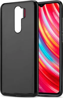 Produktbild von Cadorabo Hülle für Xiaomi RedMi NOTE 8 PRO Schutz Hülle in Schwarz Schutzhülle TPU Silikon Cover Etui Case