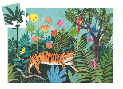 Produktbild von Djeco Puzzle 24 Teile Die Tigerfahrt