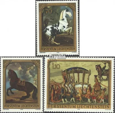 Produktbild von Briefmarken Liechtenstein 1978 Mi 717-719 (kompl.Ausg.) postfrisch Gemälde
