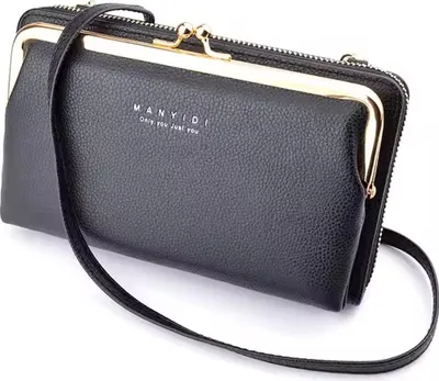 Produktbild von Crossbody Geldbörse UM-35843 - Schwarz für Damen KP35843