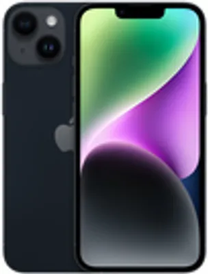 Produktbild von Apple iPhone 14, 15,5 cm (6.1"), 2532 x 1170 Pixel, 256 GB, 12 MP, iOS 16, Schwarz
