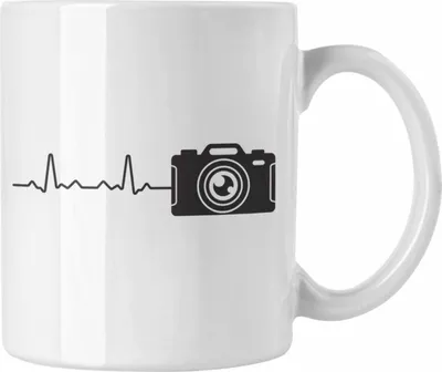 Produktbild von Trendation - Fotograf Tasse Zubehör Fotografie Geschenk Fotografieren Kaffeetasse Geschenkideen Lustiger Spruch (Weiß)