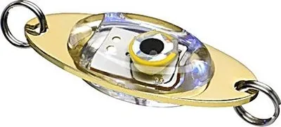 Produktbild von Angelköder Pilker mit integrierter LED-Beleuchtung, weiß, zum Angeln auf Hecht, Barsch und Edelfische