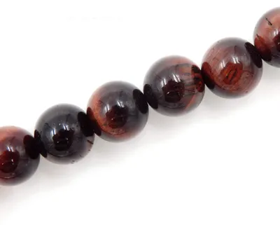 Productafbeelding van Rode Tiger Ogen Steen Kralen voor Sieraad Maken, 6mm, 5 Strengen
