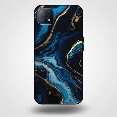 Obrázek produktu pro Smartphonica Pouzdro na telefon pro OPPO A53 5G / A72 5G / A73 5G s mramorovým potiskem - TPU zadní kryt pouzdra mramorový design - Gold Blue