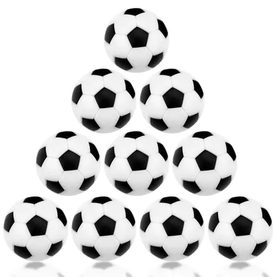 Productafbeelding van Tafelvoetbalballen - 36 mm - 10 stuks - Zwart en wit
