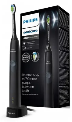 Produktbild von Philips Sonicare Protectiveclean 4300 Schallzahnbürste mit Timer Schwarz