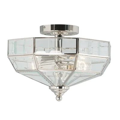 Produktbild von Elstead Old Park Deckenleuchte E27 2-fach Poliertes Nickel
