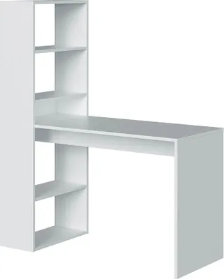 Obrázek produktu pro Regal-Schreibtisch >Duplo< in Artik-Weiß - 120x144x53 (BxHxT)