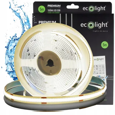 Obrázek produktu pro LED páska COB, venkovní, 24V, 12W/m, 1380 lm/m, pro koupelnu, 4000K, IP67, 5 metrů