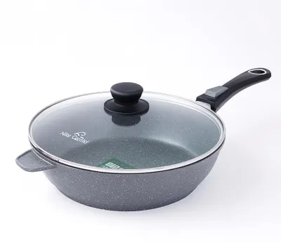 Bratpfanne 24 cm mit Steinbeschichtung, antihaft, induktionsgeeignet