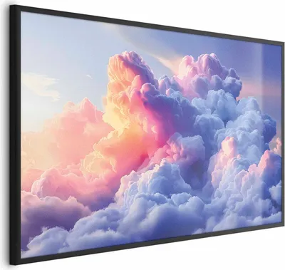 Produktbild von Posterpapier Poster - Clouds Like Painted: Artistic Dawn Brushes Painting the Sky 42x29.7 cm Muster b-H-10027-ao-a