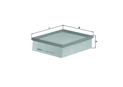 Produktbild von Luftfilter MAHLE LX 742/2 für RENAULT CLIO II (BB0/1/2, CB0/1/2) Filtereinsatz