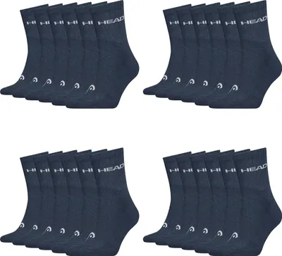 Produktbild von 12 Paar HEAD Uni Short Crew Socken Baumwolle Blend Sport Socks
