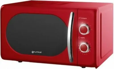 Produktbild von Grunkel MW-20ROJO, Arbeitsplatte, Solo-Mikrowelle, 20 l, 700 W, Drehregler, Rot