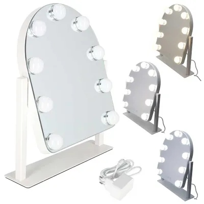 Obrázek produktu pro Kosmetické LED zrcadlo na líčení s podsvícením a 9 žárovkami