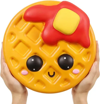 Productafbeelding van Squeeze speelgoed gigantische wafelcake langzaam - Stijgende Squishy Anti Stress Geurige Kawaii Angst