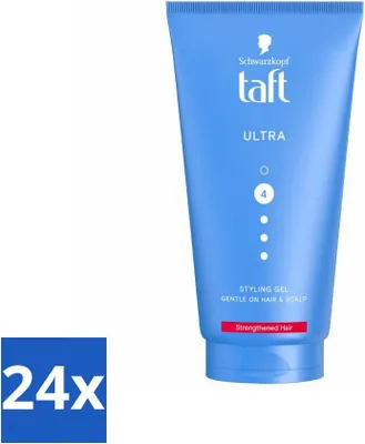 Productafbeelding van Taft - Ultra 4 - Styling Gel - Sterke fixatie - 150 ml - Voordeelverpakking - 24 stuks