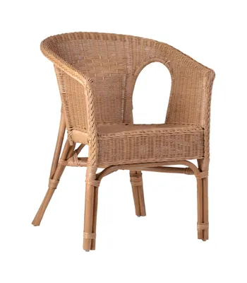 Produktbild von MiaMöbel Armlehnstuhl Rattan 57x75x56 cm Landhausstil Rattan Honig