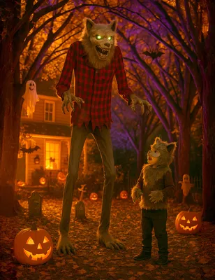 Produktbild von Animatronic Bewegliche Deko Werwolf 200 cm -