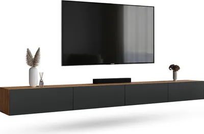 Produktbild von WEST TV Schrank 320 cm Fernsehtisch Sideboard, hängend oder stehend TV Möbel