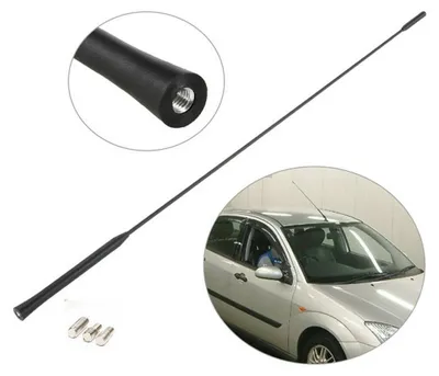 Obrázok produktu pre FM/AM rádiová anténa pre Ford Transit, Mondeo, Fiesta a Focus, s 3 adaptérmi, 55 cm
