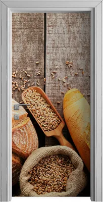 Produktbild von Tür Selbstklebende 90x210 cm Türfolie Türtapete Klebefolie - gebackenes Brot