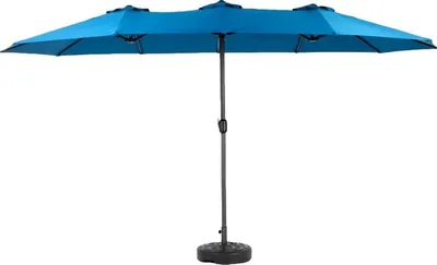 Zdjęcie produktu dla Parasol przeciwsłoneczny, duży rozmiar, trwała konstrukcja, niebieski
