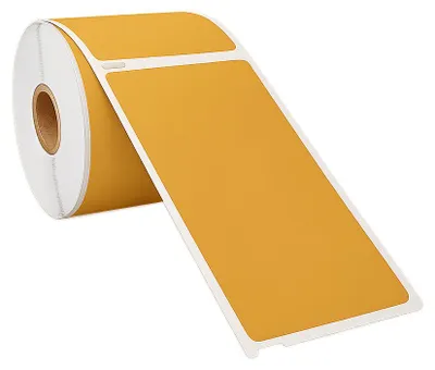 Produktbild von Dymo 99014 Gold kompatible Etiketten - 101 mm x 54 mm - 220 Etiketten - Permanent, KI-generiertes Bild