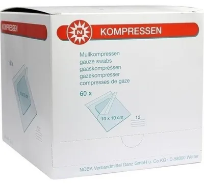 Produktbild von MULLKOMPRESSEN 10x10 cm steril 12fach