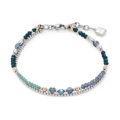 Immagine prodotto di Bracciale da donna Natalina di Leonardo in acciaio inossidabile con perle di vetro