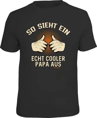 Produktbild von T-Shirt mit Papa-Motiv, 100% Baumwolle, Größe S