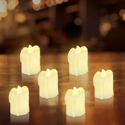 Productafbeelding van Vlamloze led-kaarsen, 12 stuks, realistische en heldere ledlampen