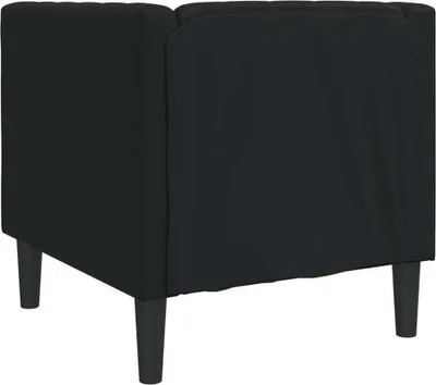 Produktbild von vidaXL Chesterfield-Sessel Schwarz Kunstleder