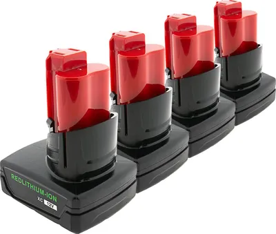 Produktbild von 4er-Set PATONA Akku Milwaukee M12 RedLithium 12V 6.0Ah