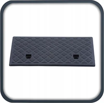 Produktbild von Bordsteinrampe Auffahrrampe 8 cm, schwarz, Gummirampe, Auffahrrampen Rampe Autorampe