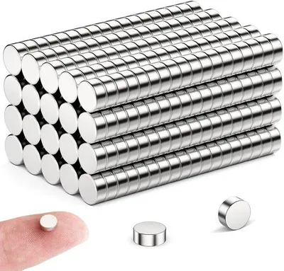 Obrázek produktu pro Malé silné magnety 5 x 2 mm, bílé magnety na ledničku