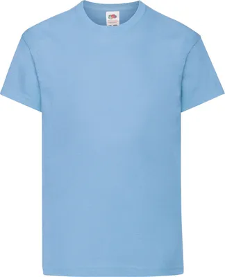 Produktbild von Fruit Of The Loom Kinder Original Kurzarm T-Shirt RW4728 (3-4 Jahre) (Himmelblau)