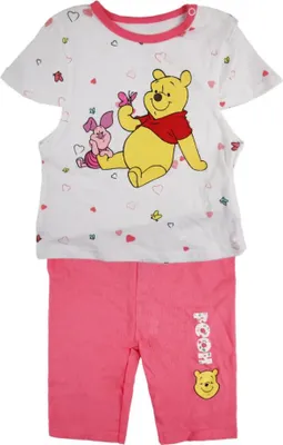 Produktbild von Disney Winnie der Pooh Ferkel Baby Sommerset Shorts plus T-Shirt – Rosa / 62