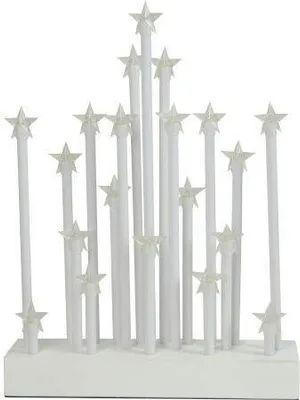 Obrázok produktu pre Svietnik vianočný, elektrický, 20 sviečok LED, 22,3 x 29,5 x 5 cm, do zásuvky