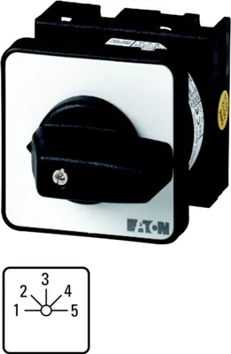 Produktbild von Eaton T0-3-8232/E, Kippschalter, 1P, Schwarz, Weiß, IP65, 48 mm, 100 mm