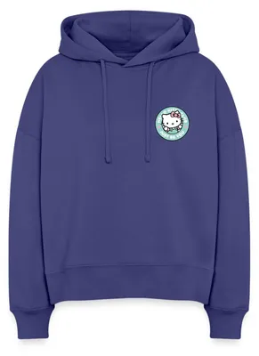 Produktbild von Spreadshirt Hello Kitty Club Just Be You Frauen Boxy Organic Hoodie, M, Dämmerung