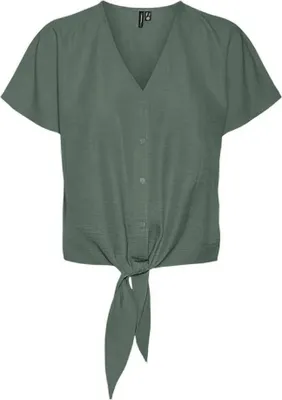 Image de Vero Moda Melony Chemisier à manches courtes Vert M Femme Vert M