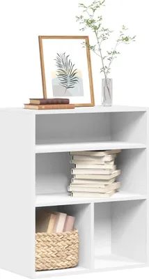 Image de Maison Exclusive - Bibliothèque blanche 60 x 30 x 71,5 cm en aggloméré